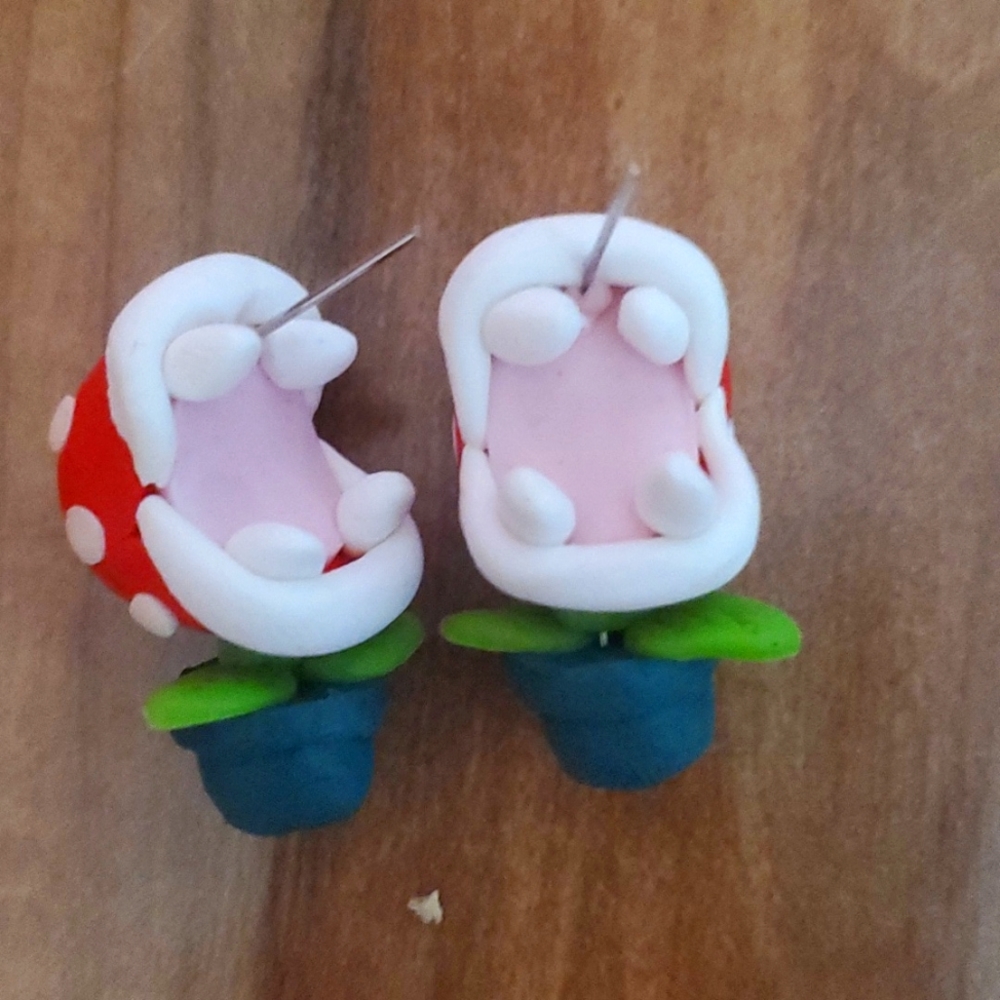 Mario Plant Earrings